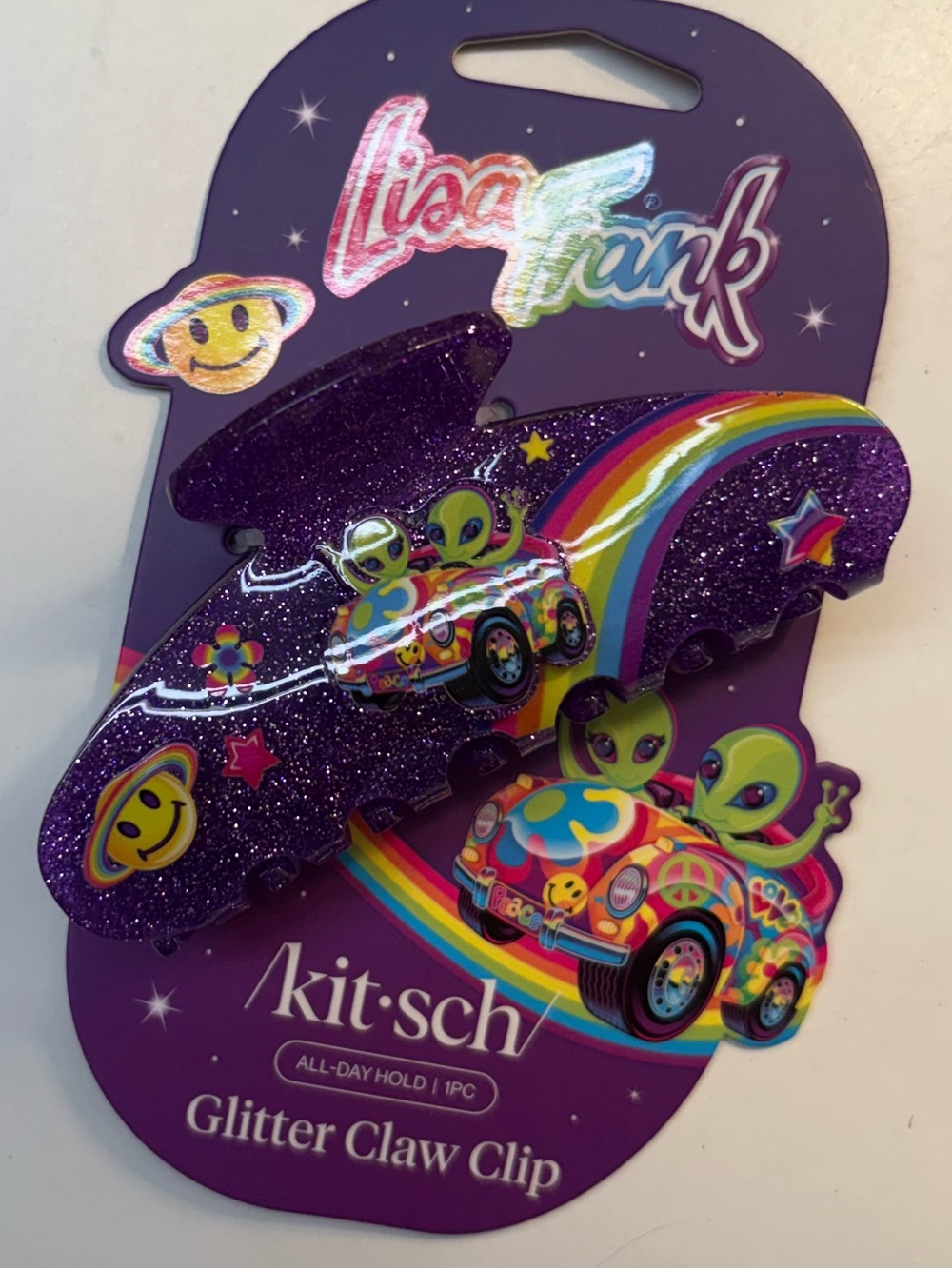 Kitsch x Lisa Frank glitter claw clip NWT - Picture 3 of 6